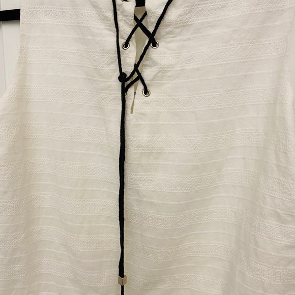 FRNCH Sleeveless Embroidered Dress Medium - Picture 5 of 5